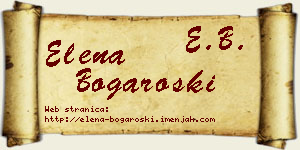 Elena Bogaroški vizit kartica